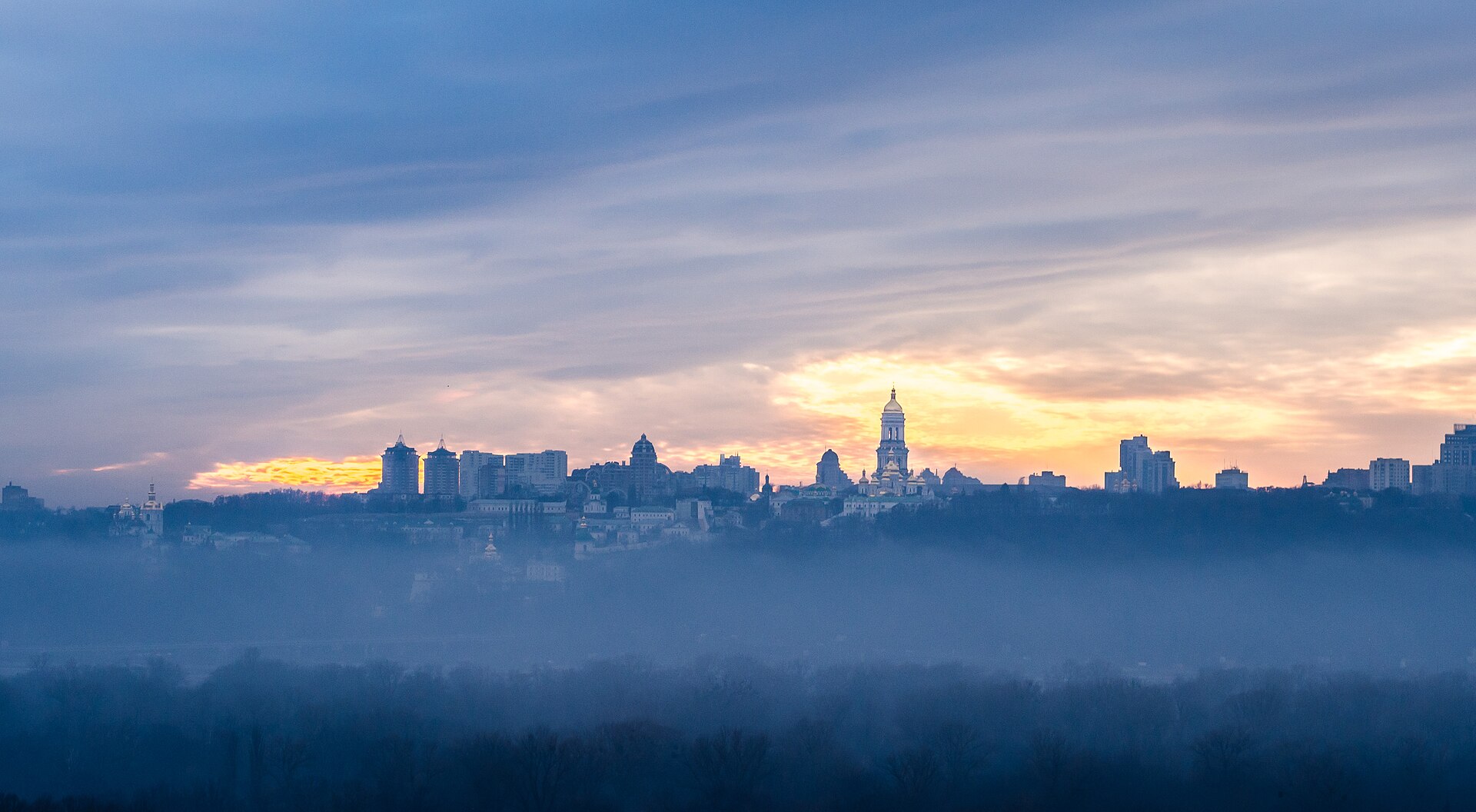 The skyline of Kyiv, home to many of Ukraine's technology companies and engineering teams.
